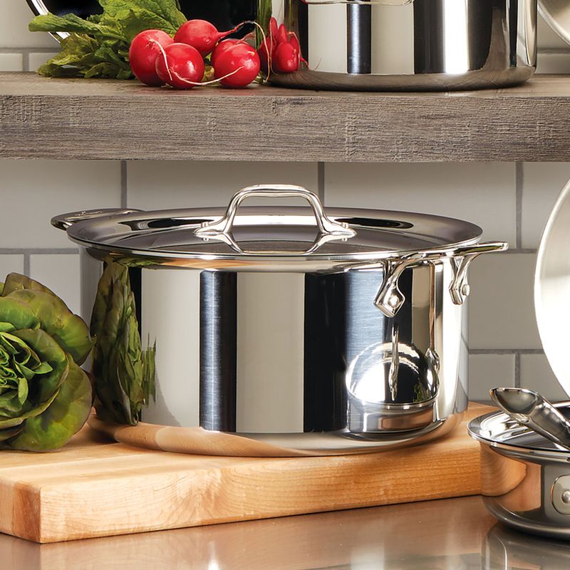 All-Clad D3 Stainless Stockpot (8-Qt or 12-Qt)