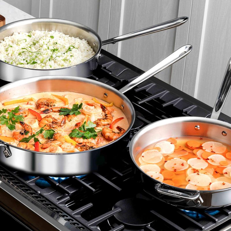 All-Clad D3 Tri-Ply 3-Quart Stainless Steel Sauté Pan