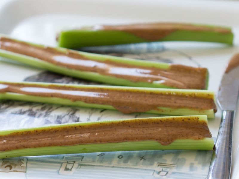 Almond Butter Celery Boats