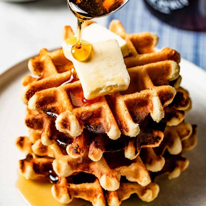 Almond Flour Protein Waffles