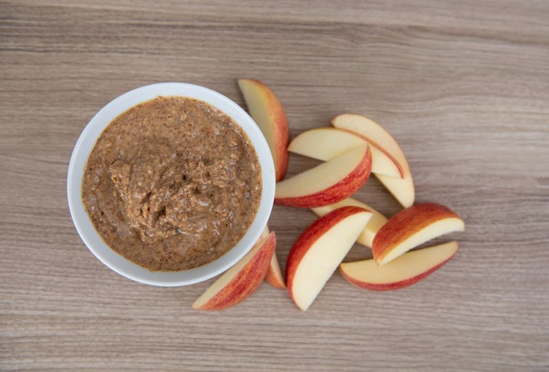 Apple Slices with Almond Butter