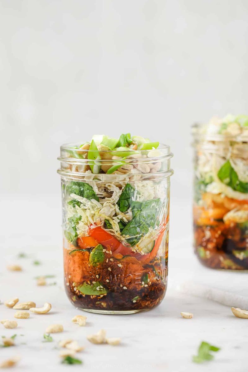 Asian Sesame Chicken Salad Jar