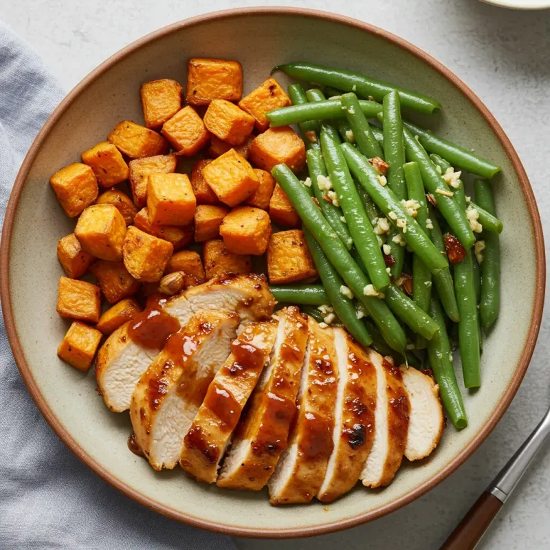 BBQ Chicken with Roasted Sweet Potatoes