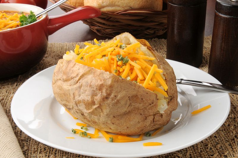 Baked Potatoes with Toppings