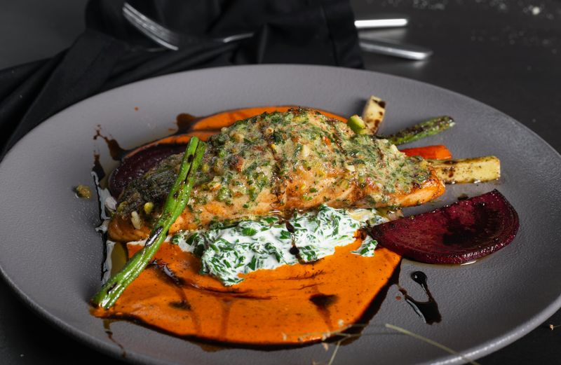 Baked Salmon with Autumn Vegetables