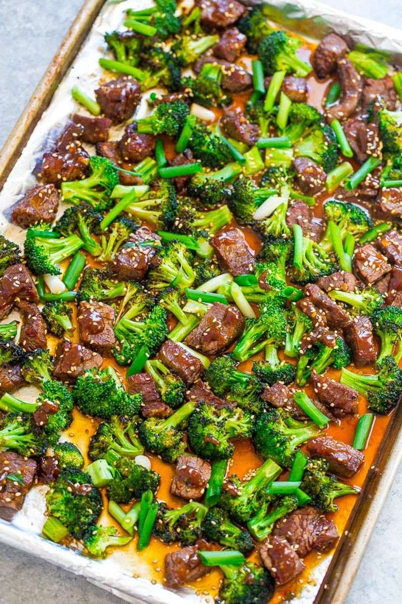 Beef & Veggie Stir-Fry (Sheet-Pan Style)