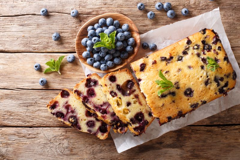 Blueberry Banana Breakfast Bread