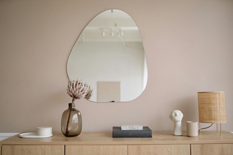 Blush-Tinted Accent Wall