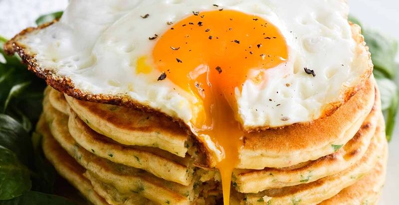 Breakfast-for-Dinner (Pancakes & Eggs)