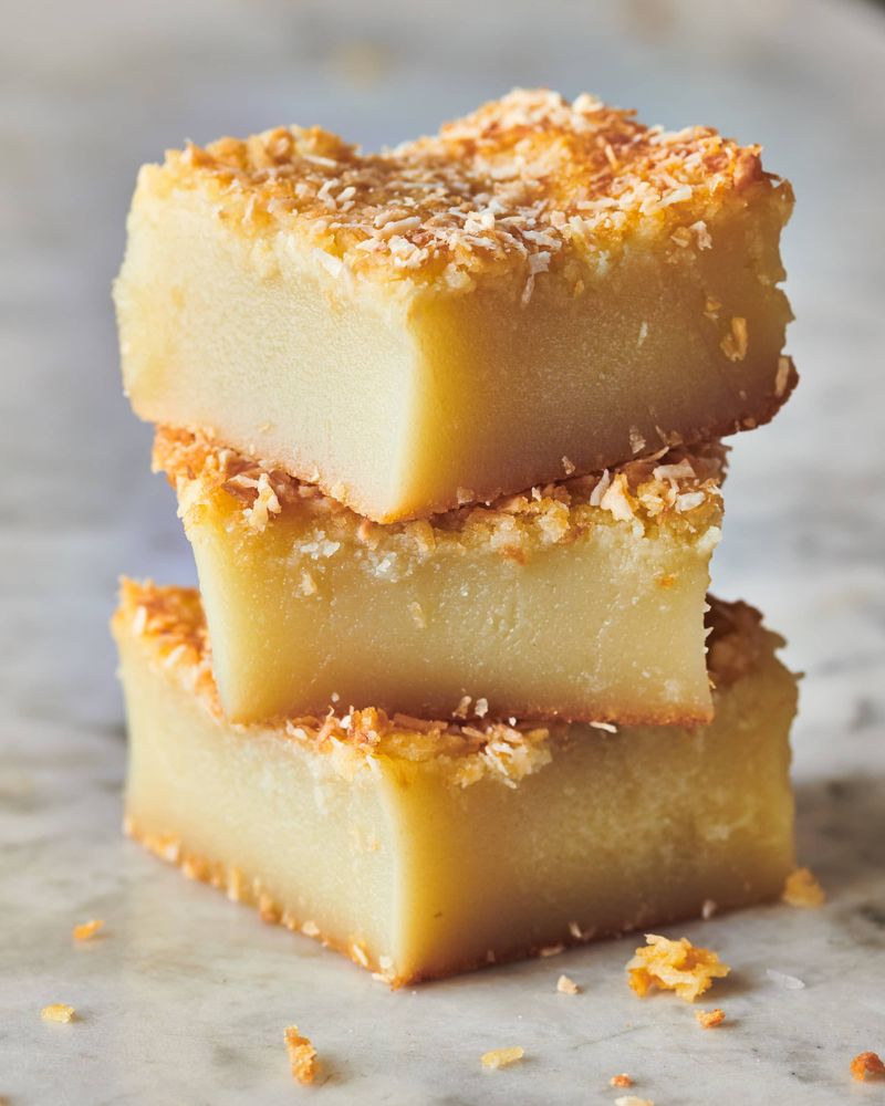 Butter Mochi: Chewy Coconut Squares