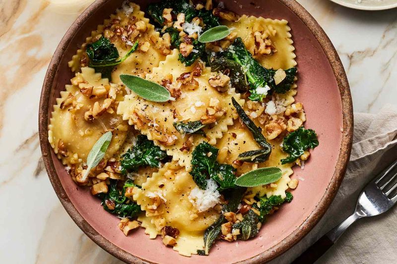 Butternut Squash Ravioli with Brown Butter Sage Sauce