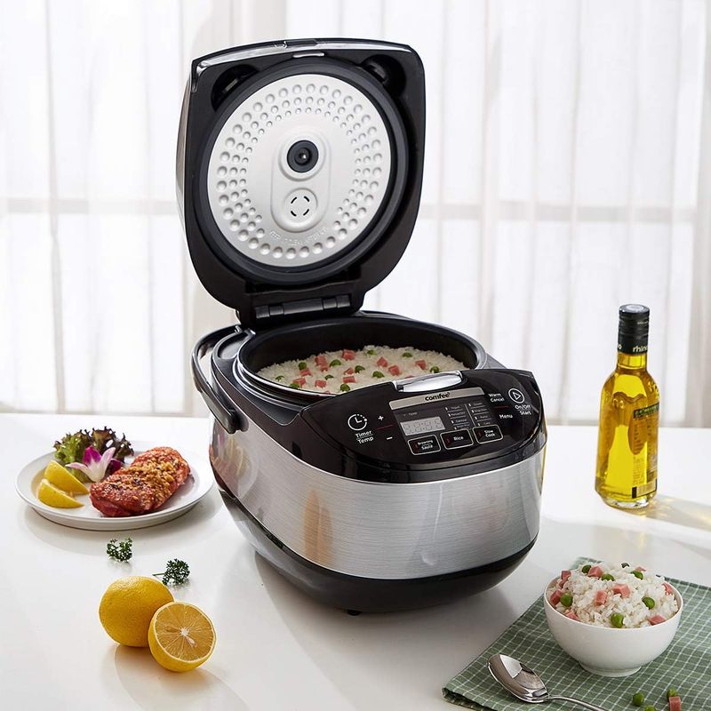 COMFEE' Japanese 10-Cup Rice Cooker with Fuzzy Logic & 11 Presets