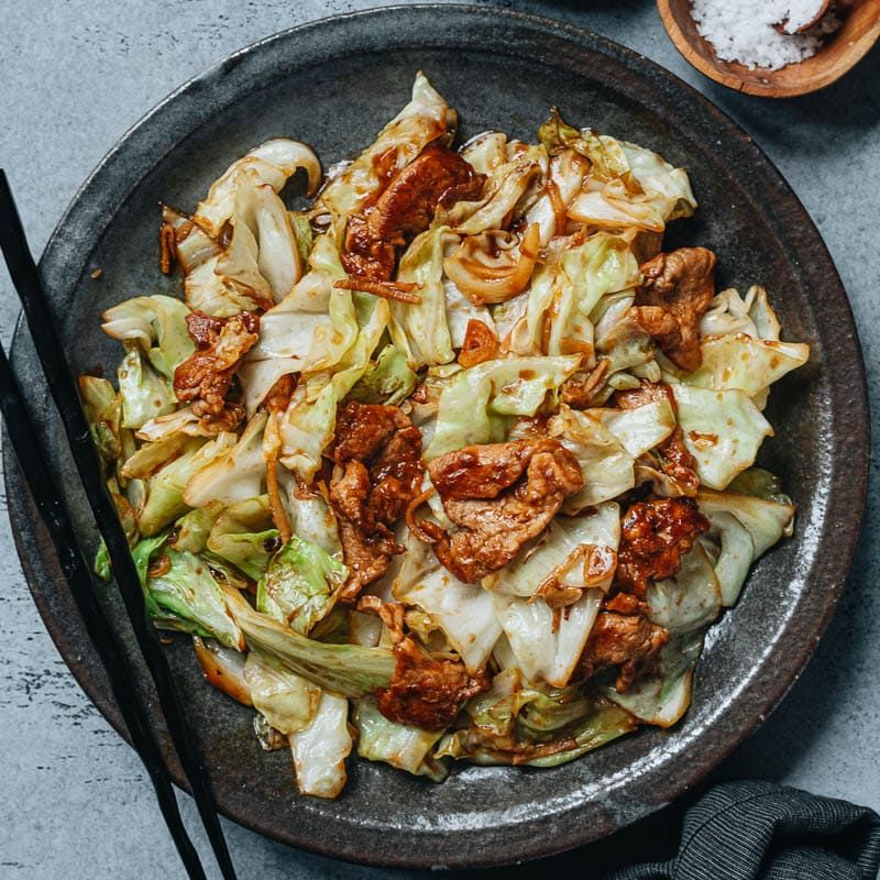 Cabbage & Pork Stir-Fry