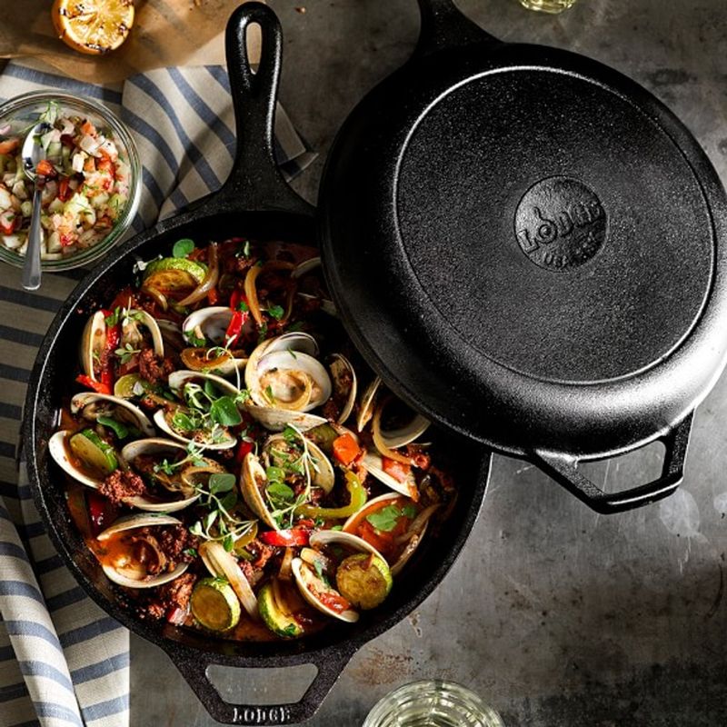 Camp Chef Cast Iron Combo Skillet with Lid