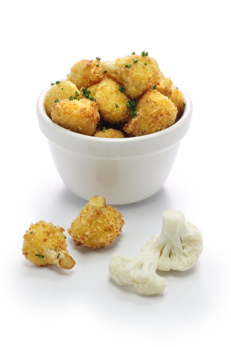 Cheesy Cauliflower Bites