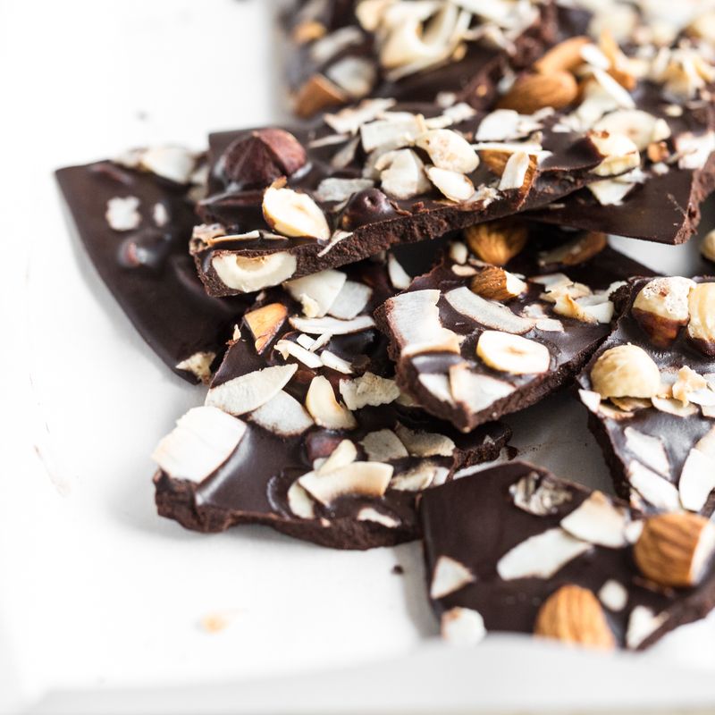 Coconut Oil Chocolate Bark