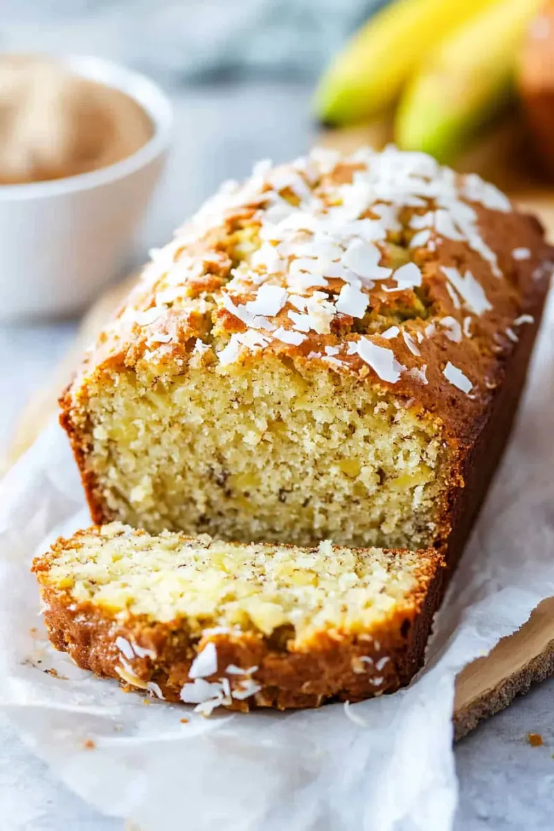 Coconut Pineapple Banana Bread