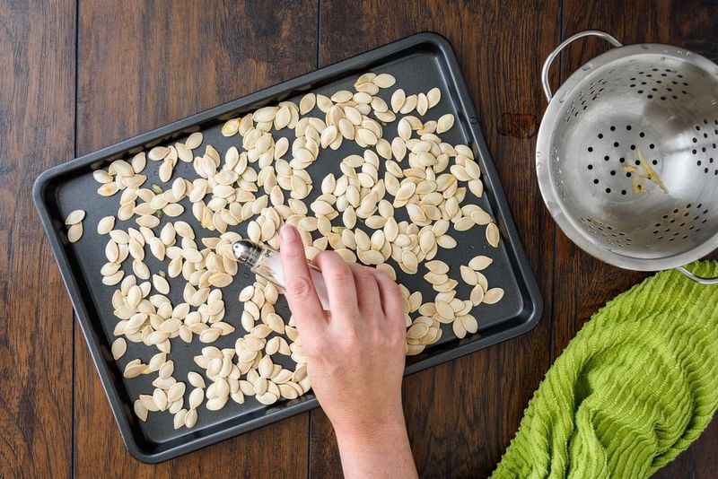 Colander & Baking Sheet for Seed Roasting