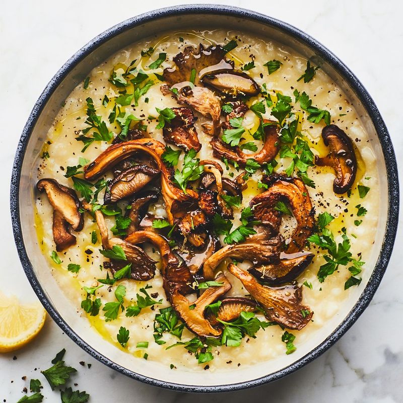 Creamy Roasted Mushroom Risotto