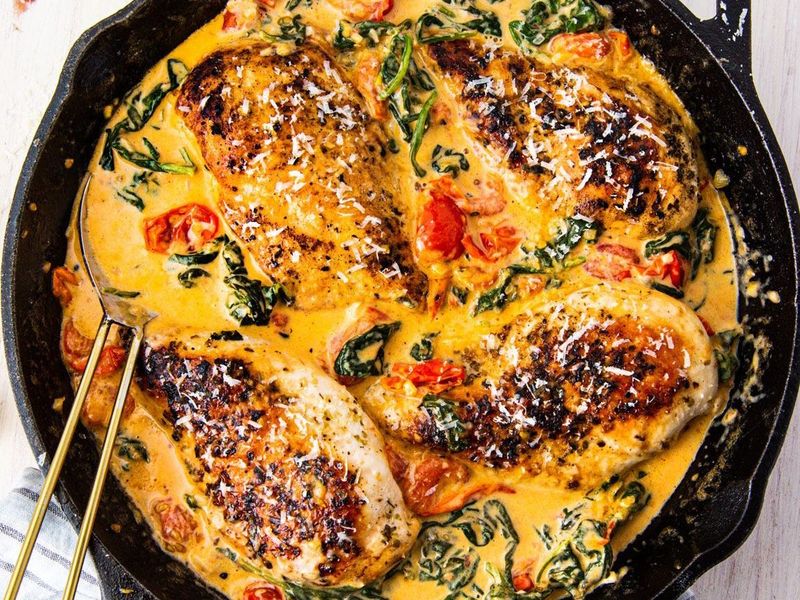 Creamy Tuscan Chicken Skillet