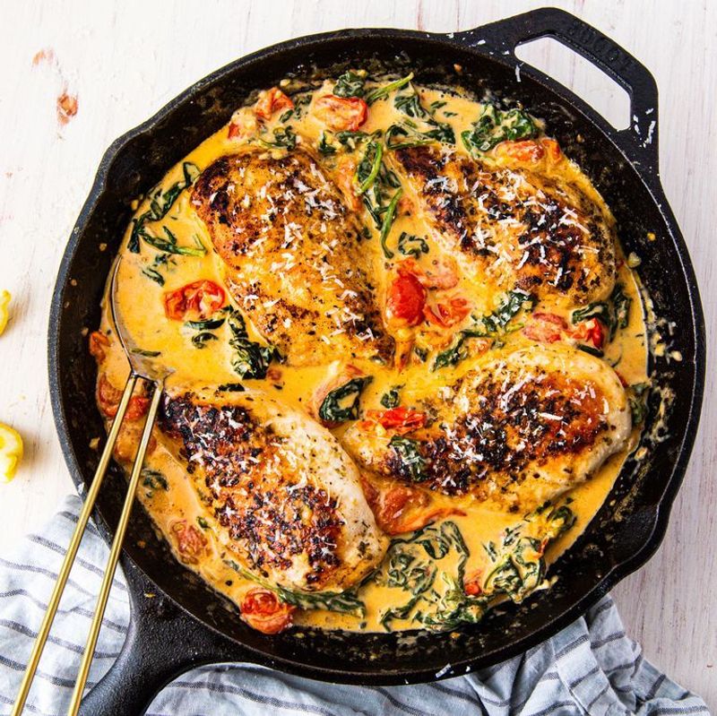 Creamy Tuscan Chicken Skillet
