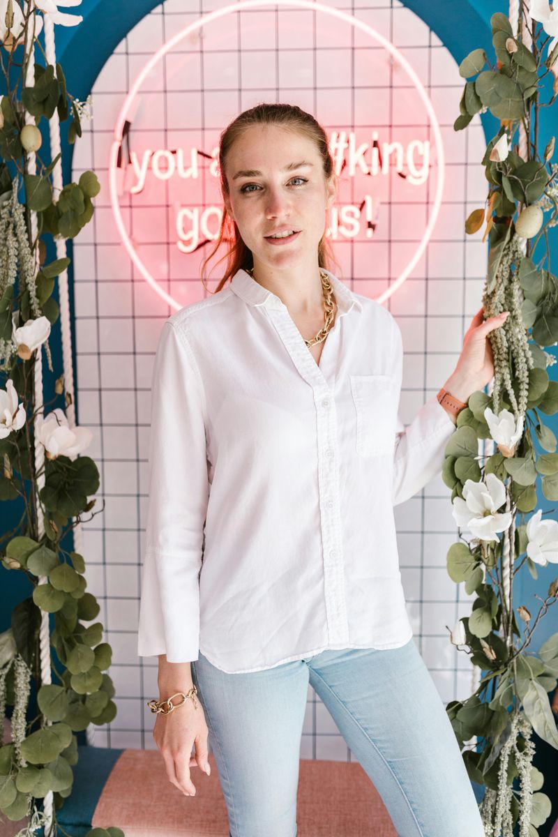 Crisp White Button-Down Shirt