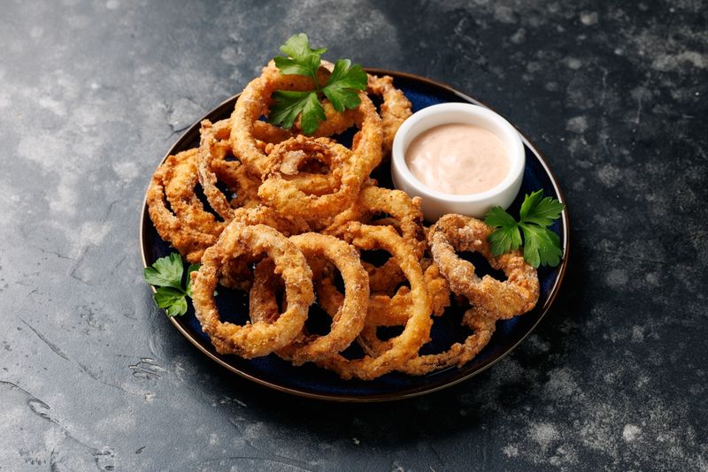 Crunchy Onion Rings Without Deep Frying