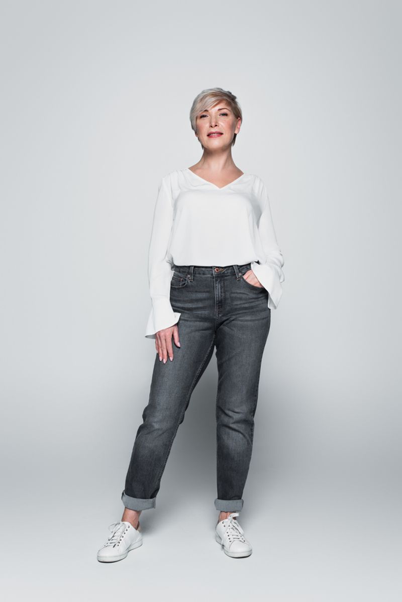 Dark, Well-Fitted Jeans