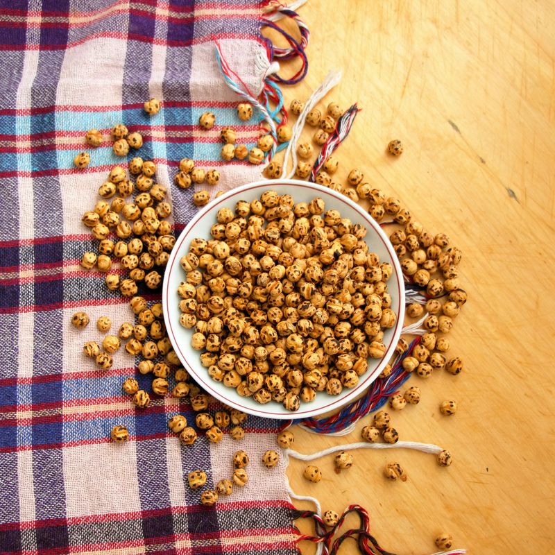 Edamame and Roasted Chickpea Snacks