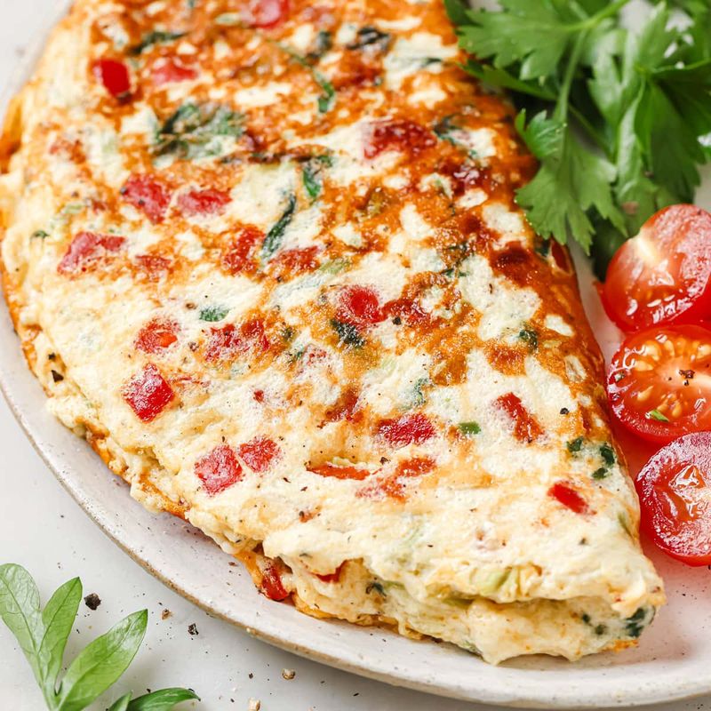 Egg White & Veggie Omelet with Cheese