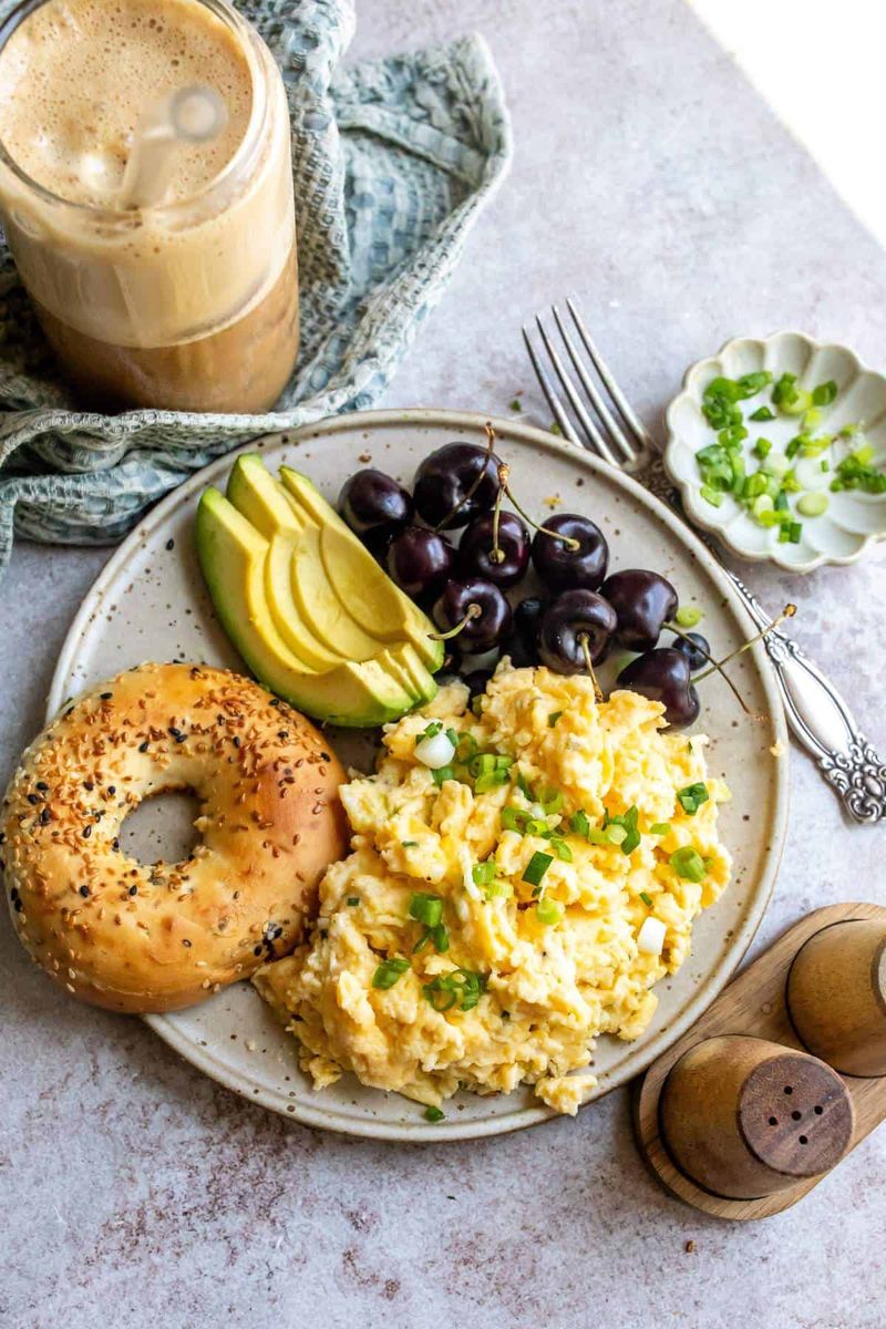 Egg & Veggie Scramble with Cottage Cheese