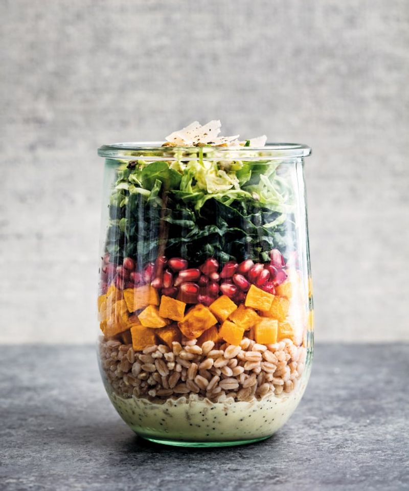 Fall Harvest Jar Salad