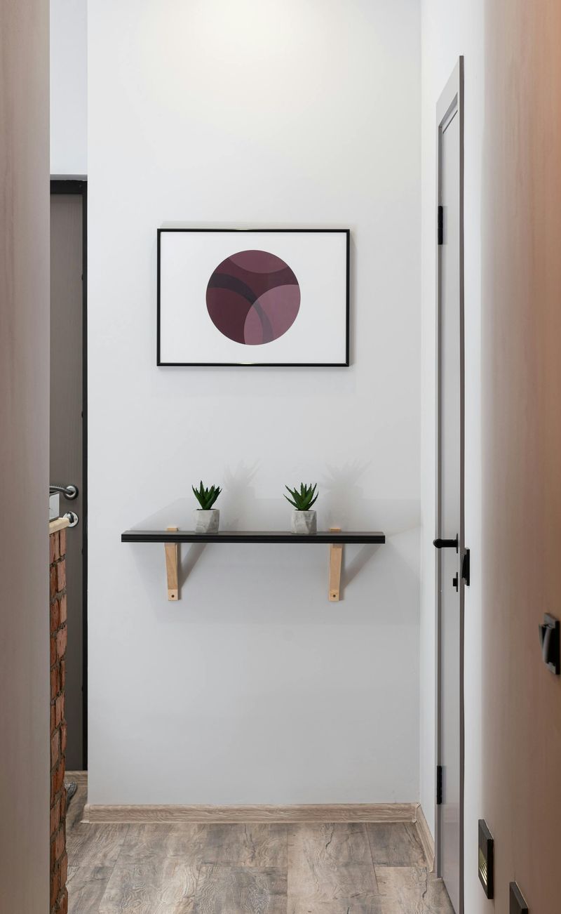 Floating Shelves Create Vertical Storage
