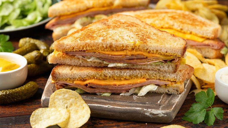 Fried Bologna Sandwiches