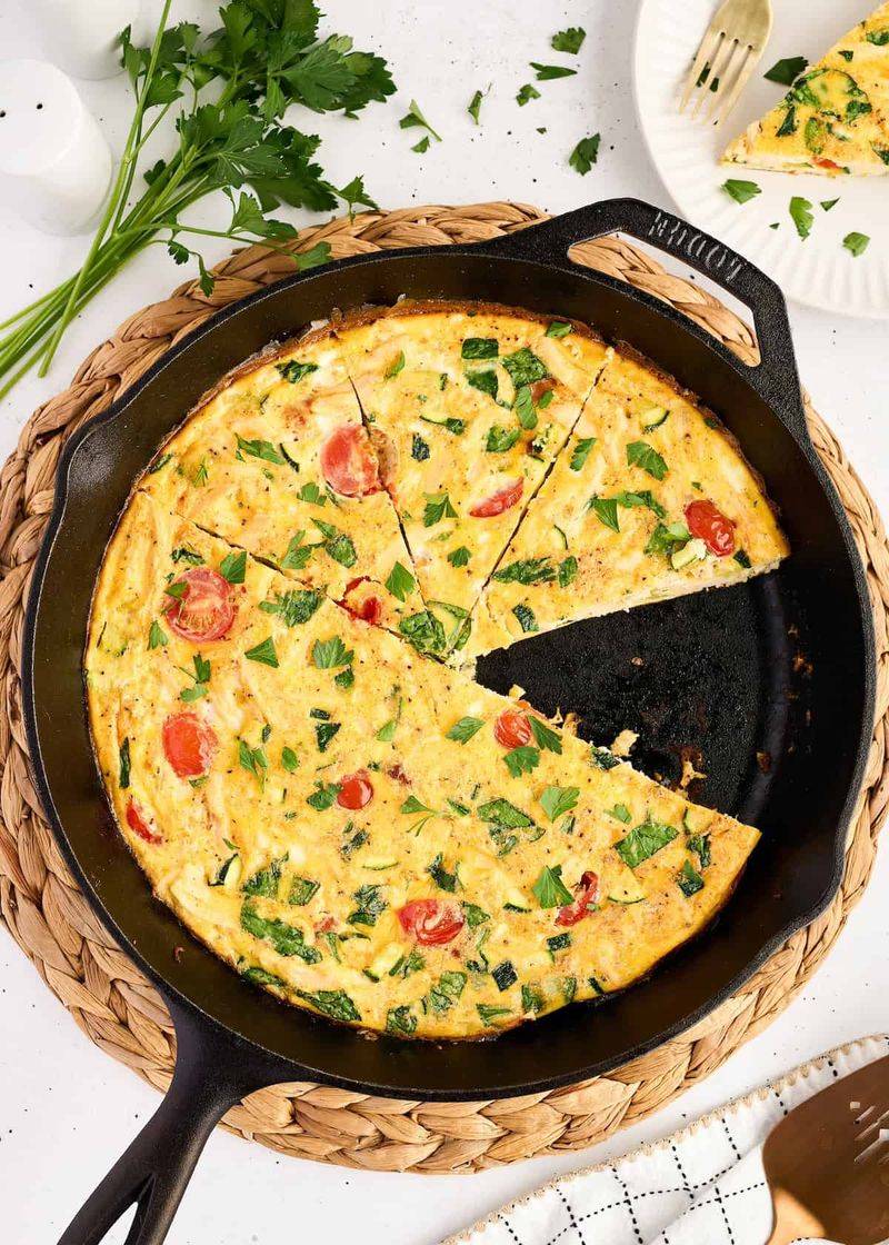 Frittata with Chicken Breast
