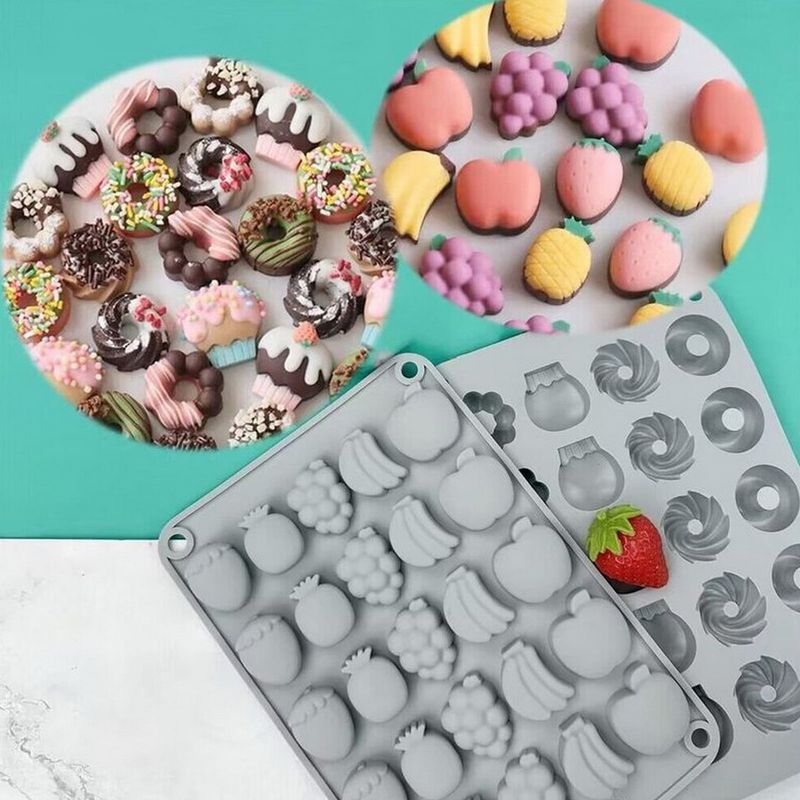 Fruit-Shaped Molds with Filling Tools