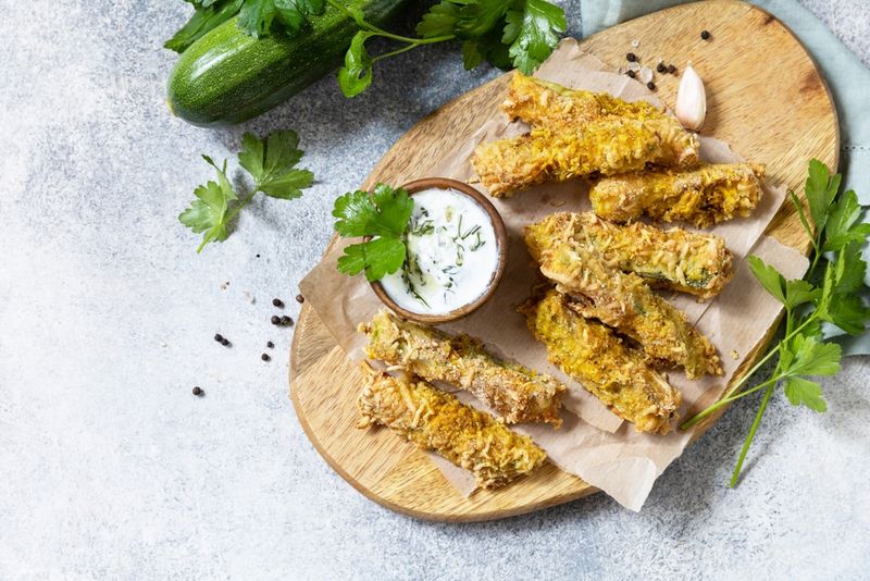 Garlic Parmesan Zucchini Fries
