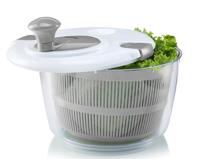 Gourmia Collapsible Salad Spinner with Serving Bowl Lid