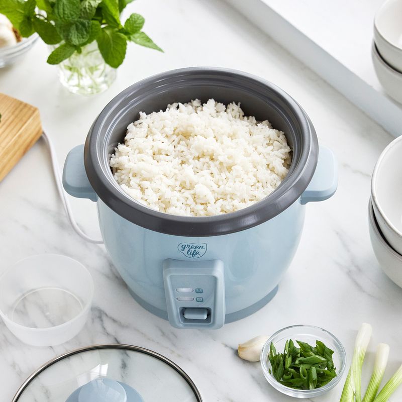 GreenLife Mini / 1.5-Quart Rice Cooker (Budget / Stainless Steel or Ceramic Coating)