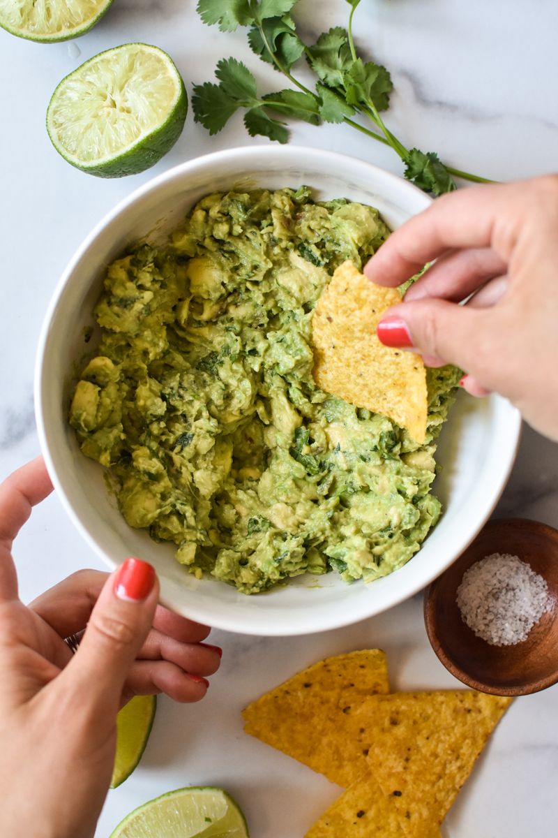 Guacamole with Whole-Grain Chips or Veggie Dippers
