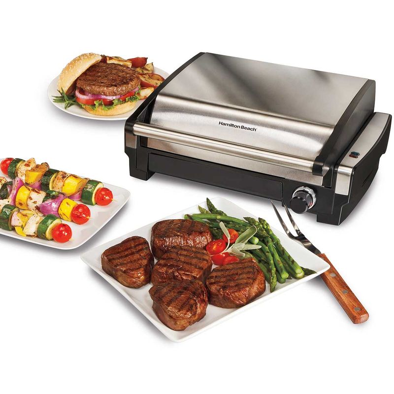 Hamilton Beach Electric Indoor Searing Grill: Temperature Master