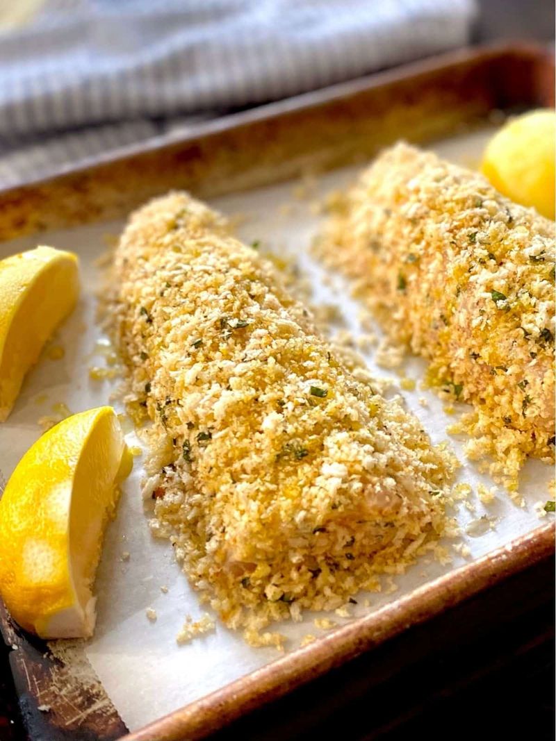 Herb-Crusted Alaskan Rockfish