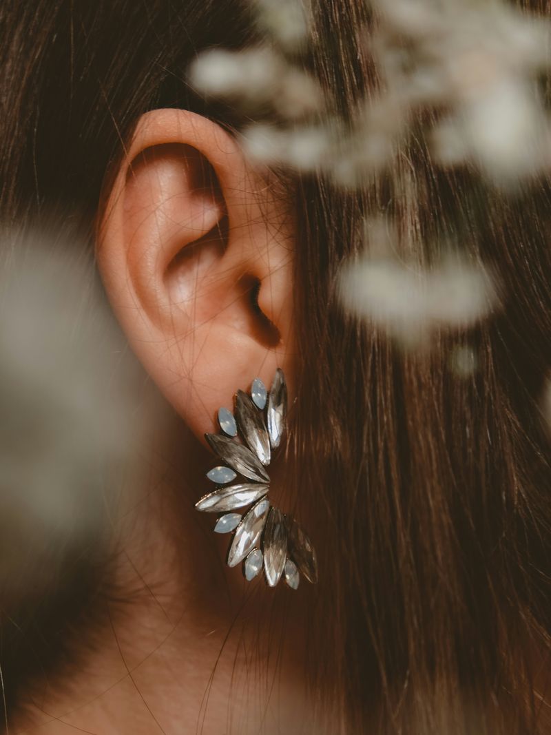 Jumbo Floral-Shaped Sculptural Earrings