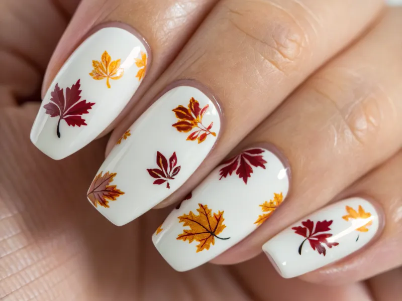 Layer with Seasonal Nail Art