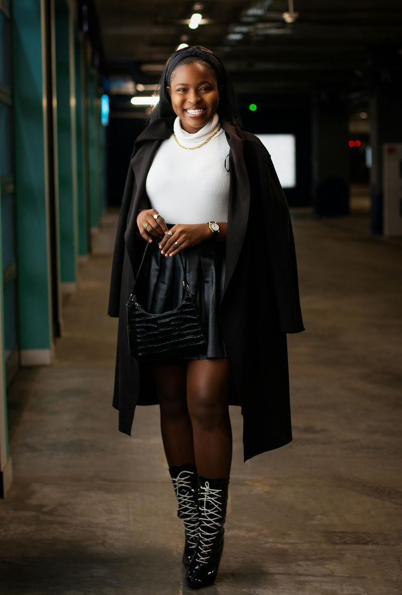 Layer with an Oversized Coat