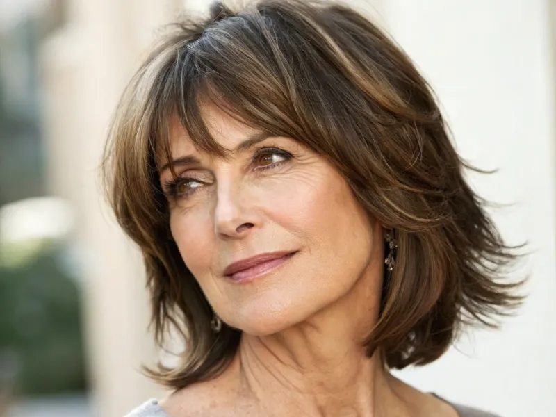 Layered Cut with Face-Framing Highlights