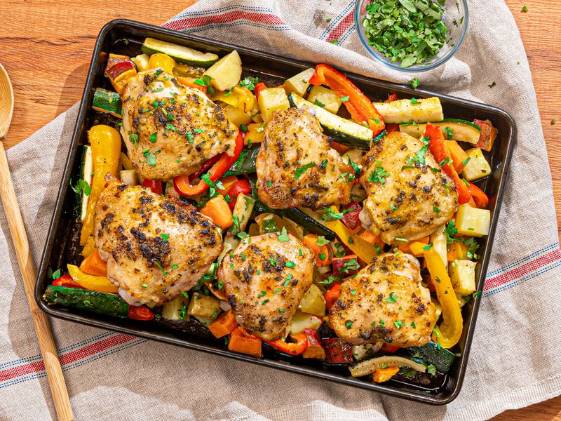 Lemon Herb Chicken with Veggies