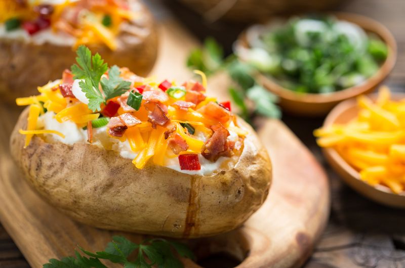 Loaded Potato Skins in Minutes