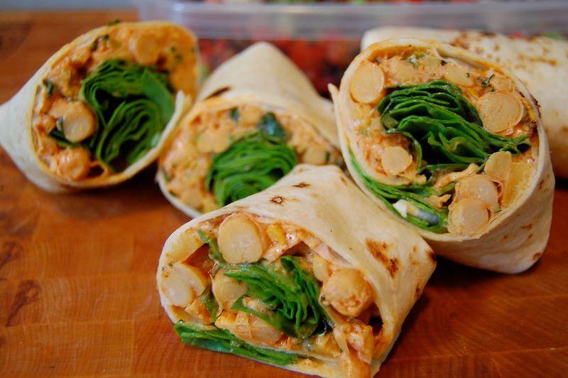 Lunch On-The-Go: Chickpea & Veggie Wrap