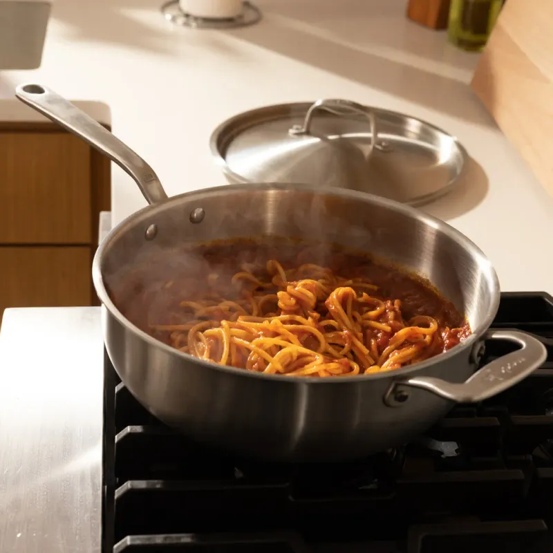 Made In Stainless 5-Quart Clad Saucier